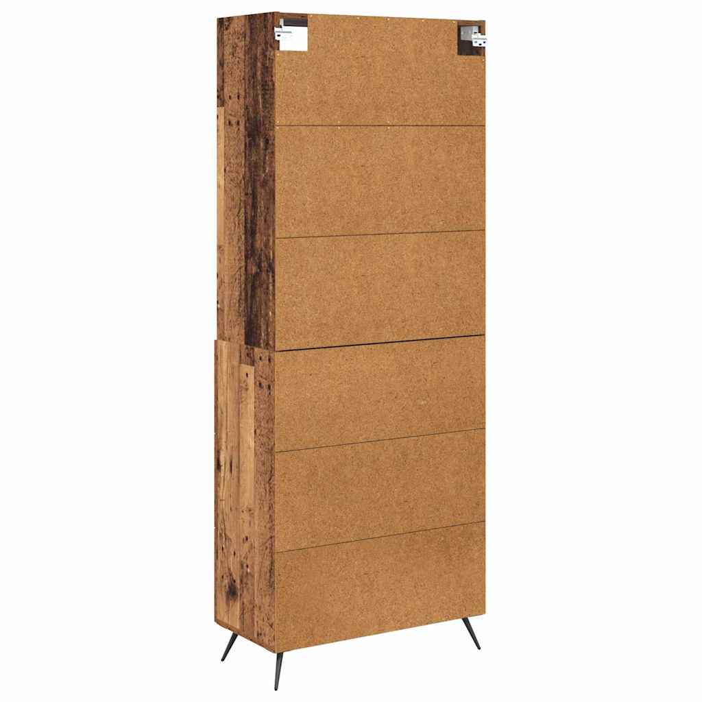 Highboard Gammelt træ 69,5 x 34 x 180 cm Konstrueret træ