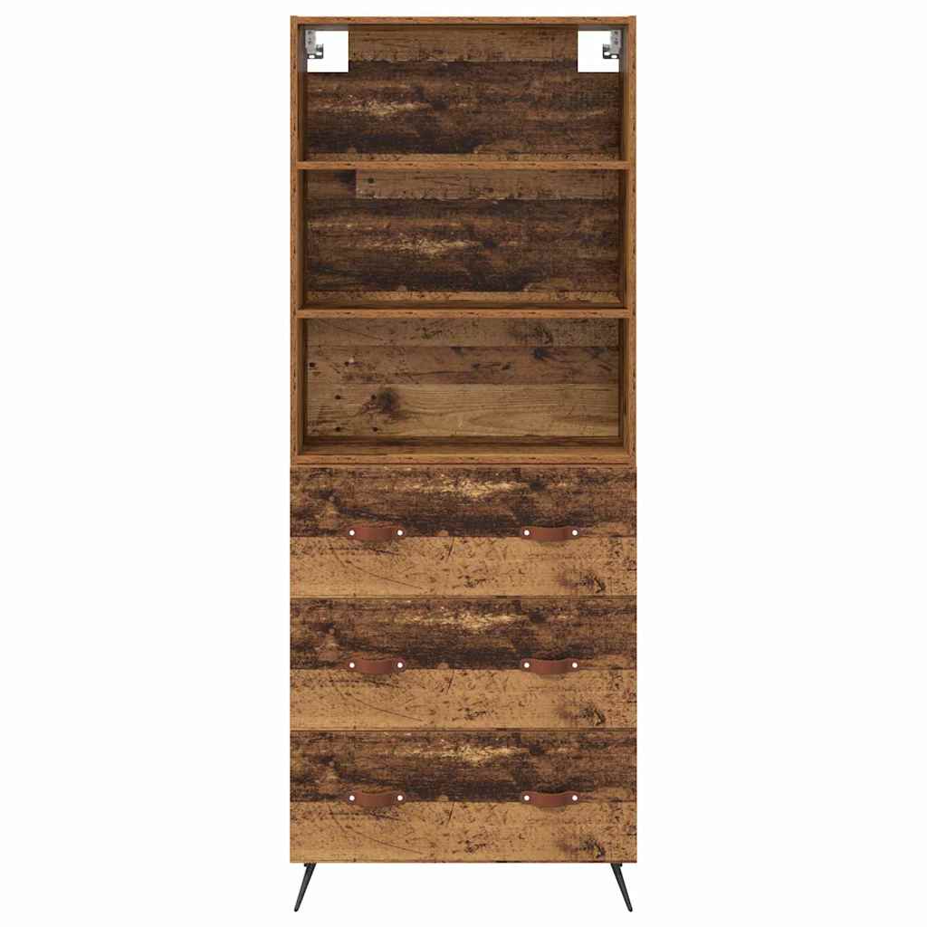 Highboard Gammelt træ 69,5 x 34 x 180 cm Konstrueret træ