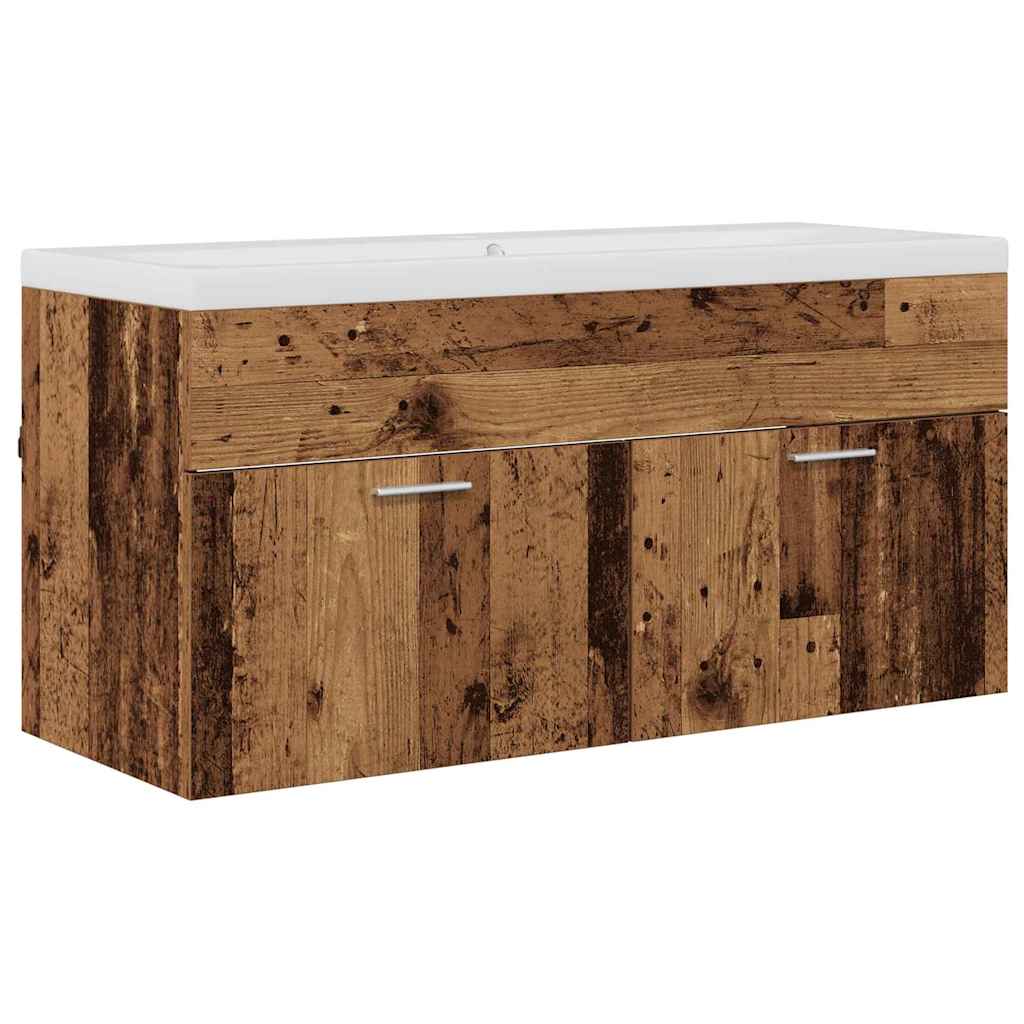 Badeværelsesskab Gammelt træ 100 x 38,5 x 46 cm Konstrueret træ