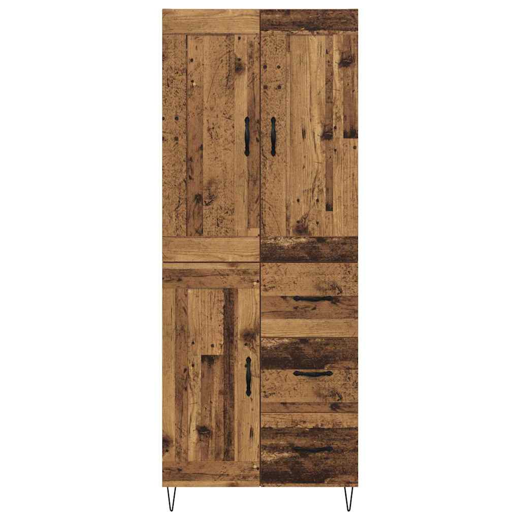 Highboard Gammelt træ 69,5 x 34 x 180 cm Konstrueret træ