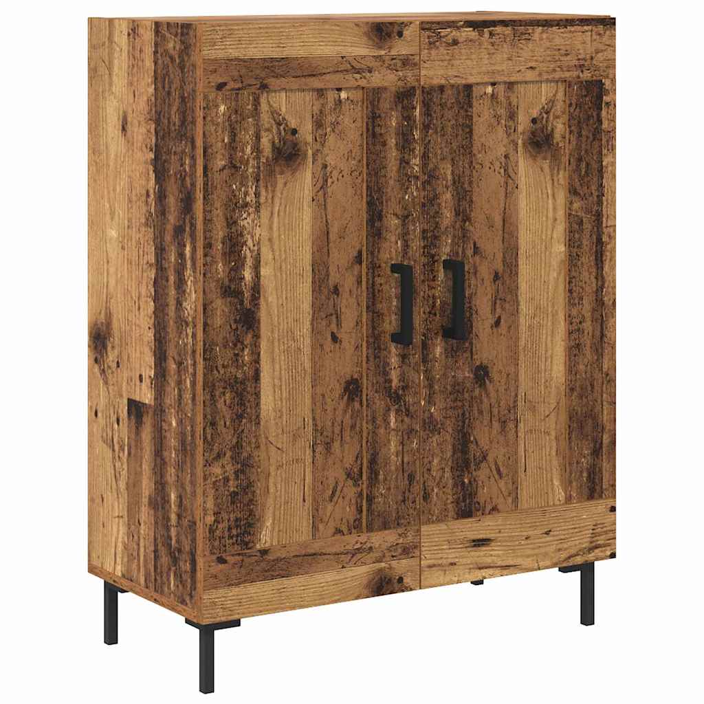 Highboard 2 stk. Gammelt træ 69,5 x 34 x 180 cm Konstrueret træ