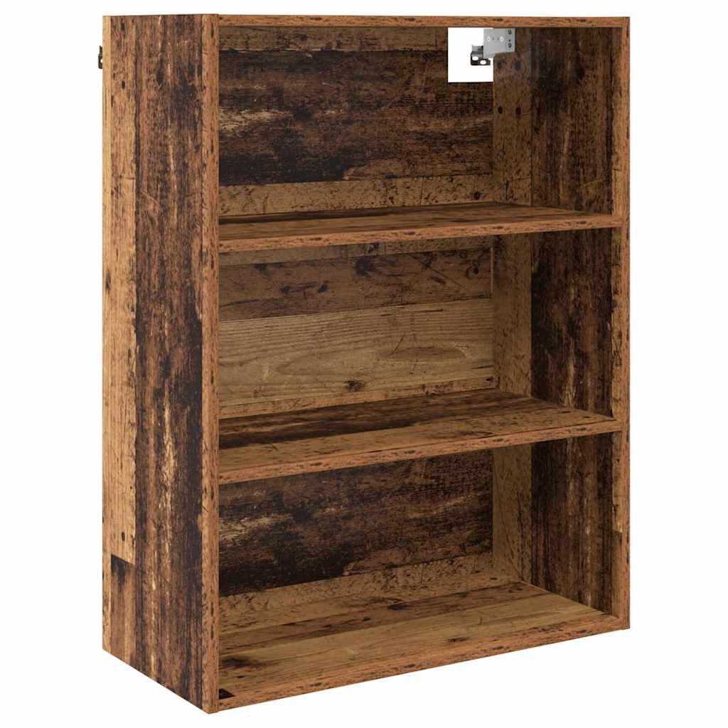 Highboard 2 stk. Gammelt træ 69,5 x 32,5 x 180 cm