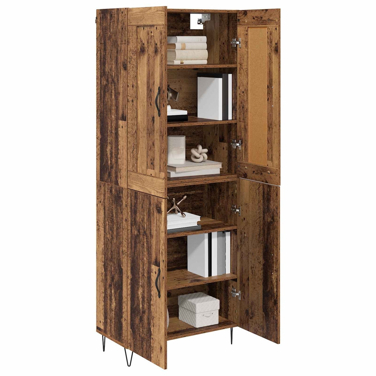 Highboard Gammelt træ 69,5 x 34 x 180 cm Konstrueret træ