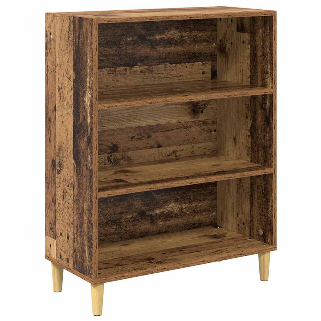 Highboard Gammelt træ 69,5 x 34 x 180 cm Ingeniørtræ og glas