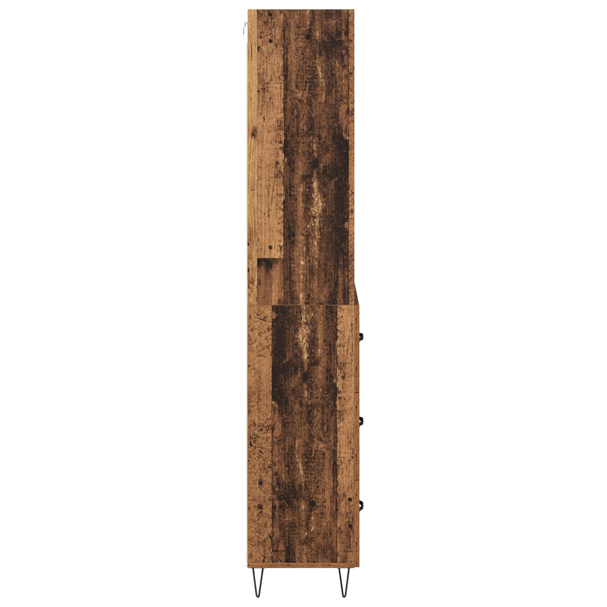 Highboard 2 stk. Gammelt træ 69,5 x 34 x 180 cm