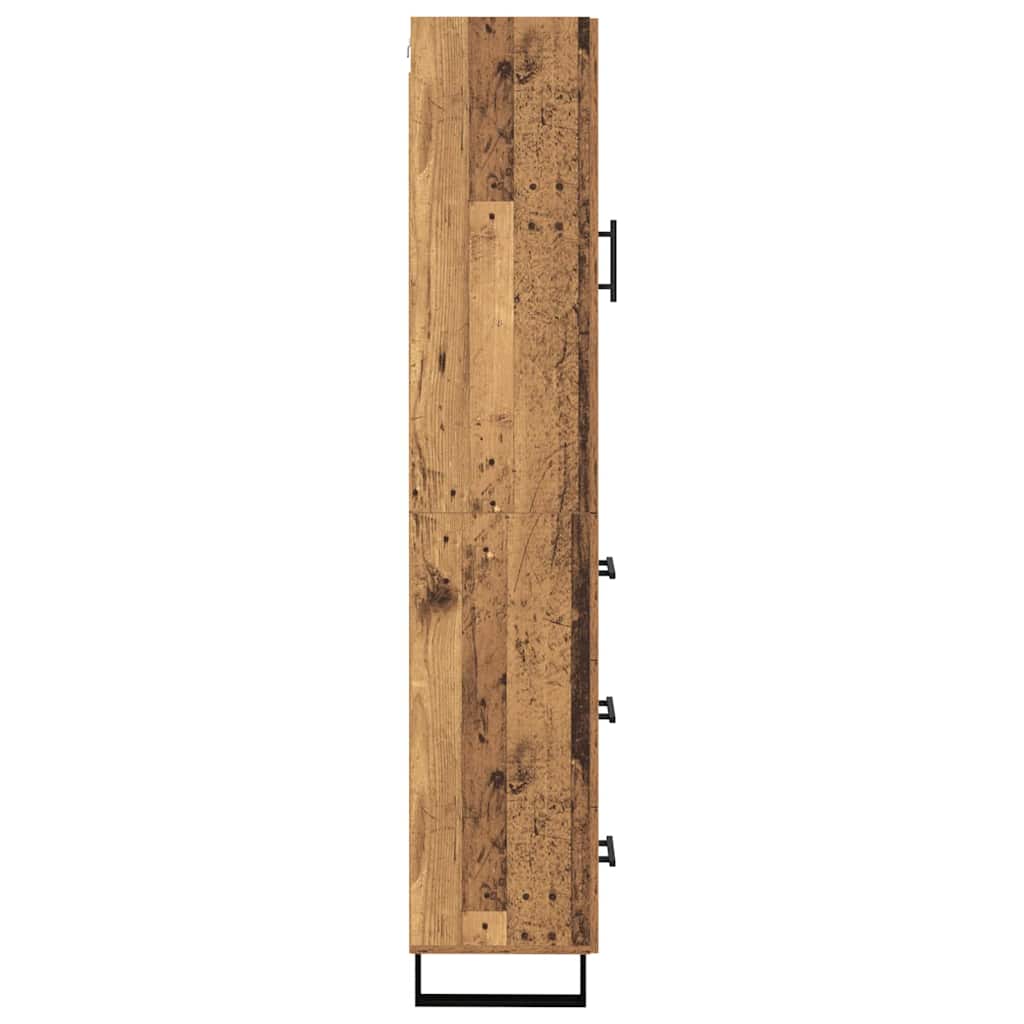 Highboard Gammelt træ 34,5 x 34 x 180 cm Konstrueret træ
