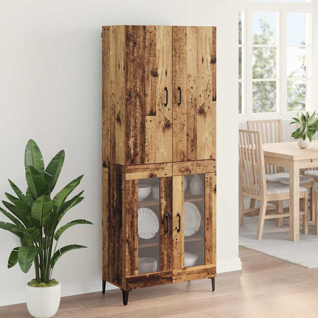 Highboard Gammelt træ 69,5 x 34 x 180 cm Konstrueret træ