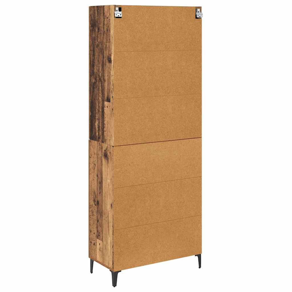 Highboard Gammelt træ 69,5 x 34 x 180 cm Konstrueret træ