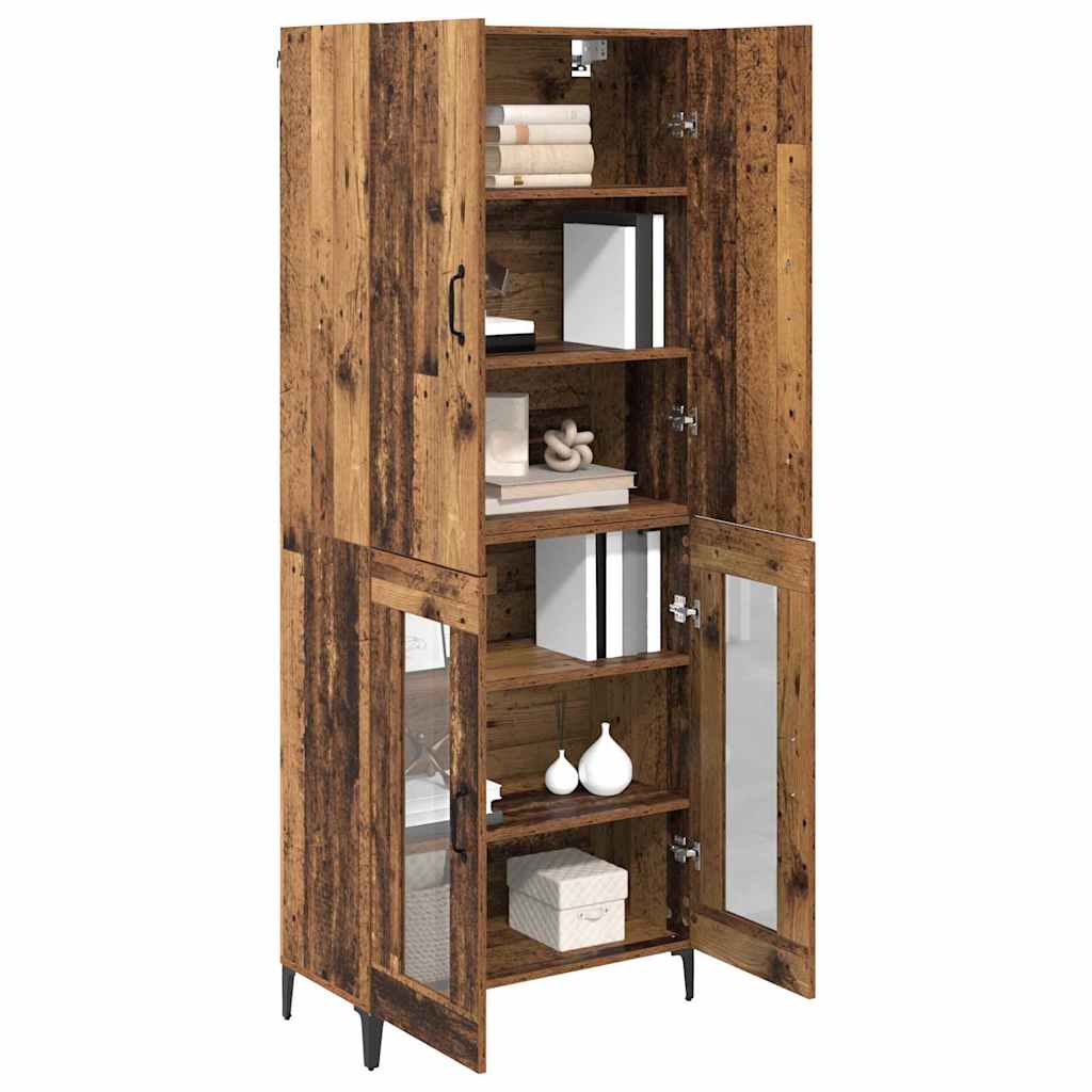 Highboard Gammelt træ 69,5 x 34 x 180 cm Konstrueret træ