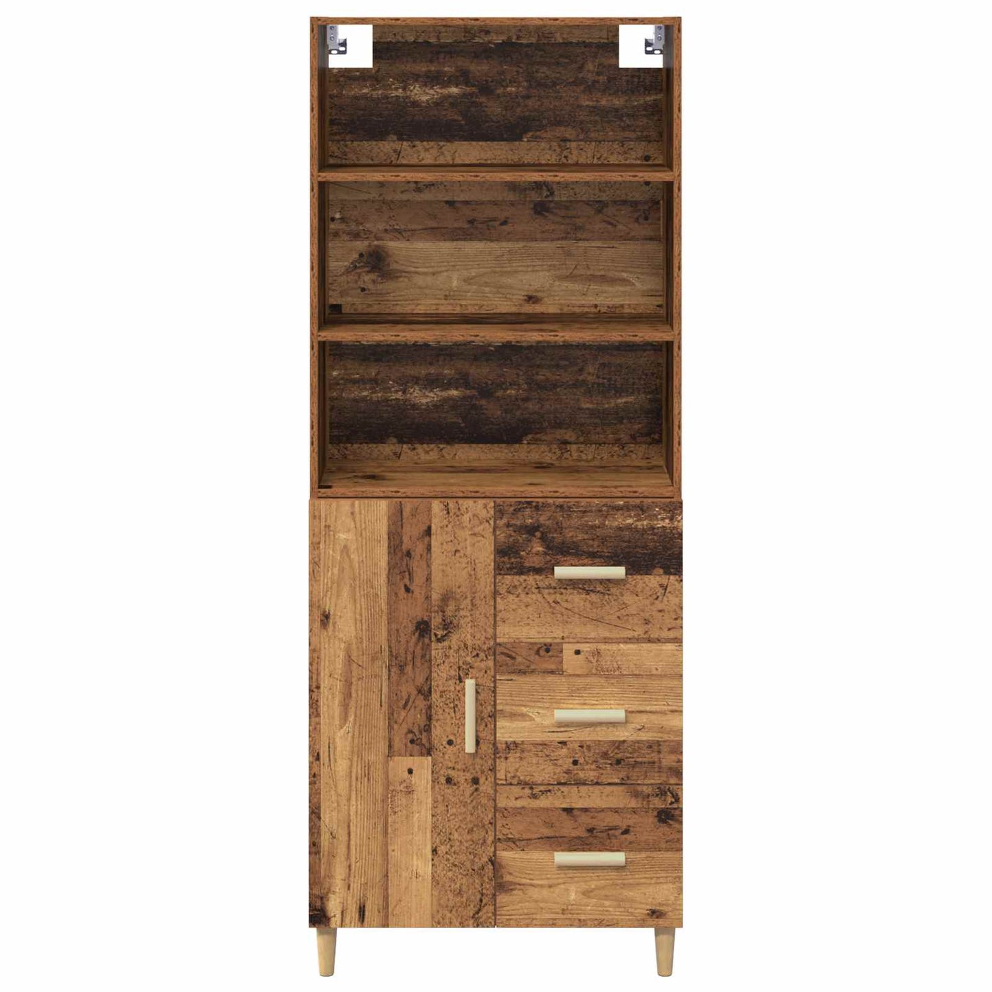 Highboard Gammelt træ 69,5 x 32,5 x 180 cm Konstrueret træ