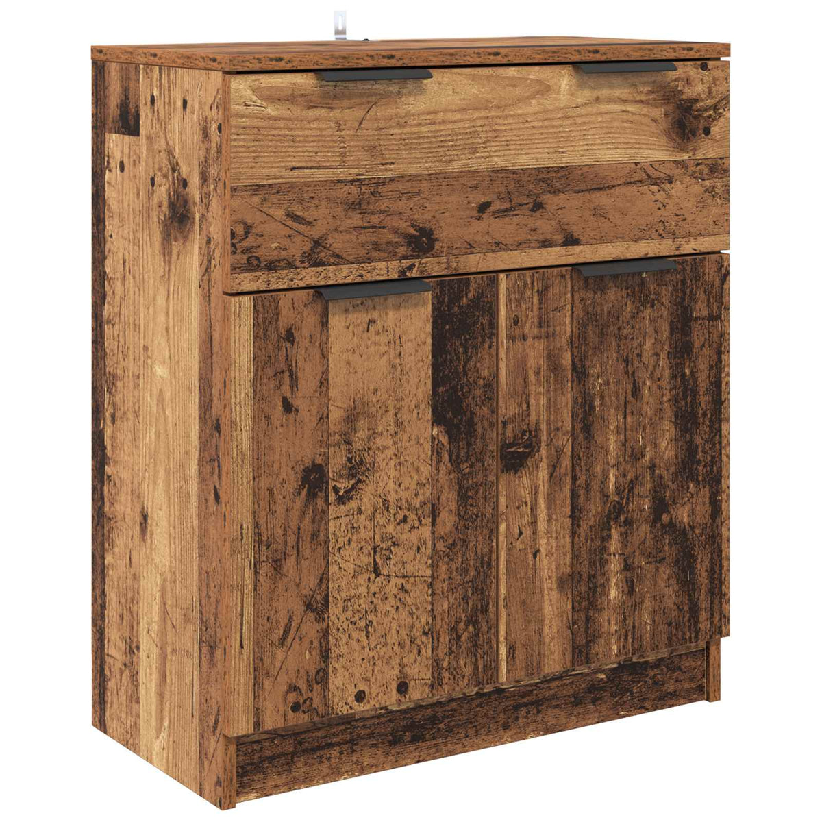 Sideboard 3 stk. Gammelt træ 120 x 30 x 70 cm Konstrueret træ