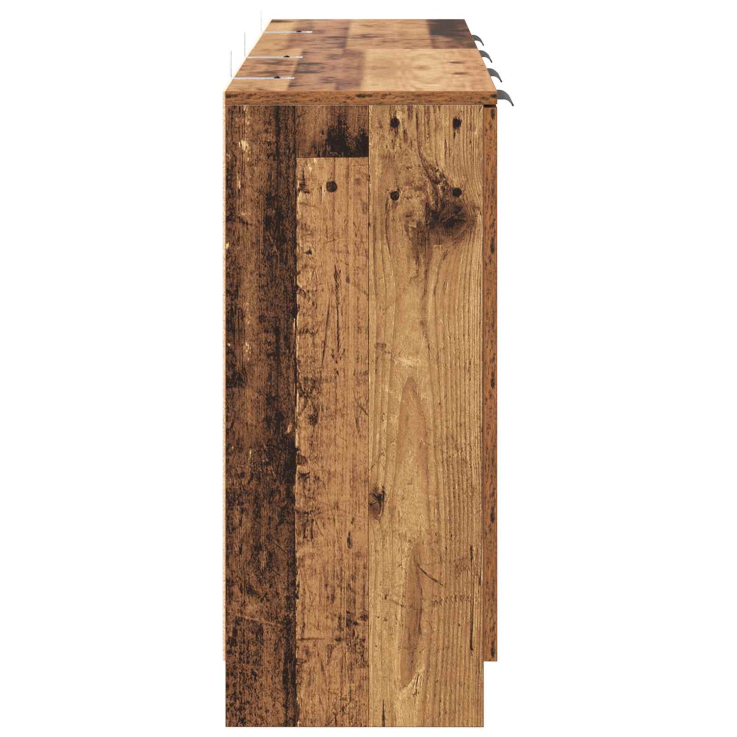 Sideboard 3 stk. Gammelt træ 120 x 30 x 70 cm Konstrueret træ