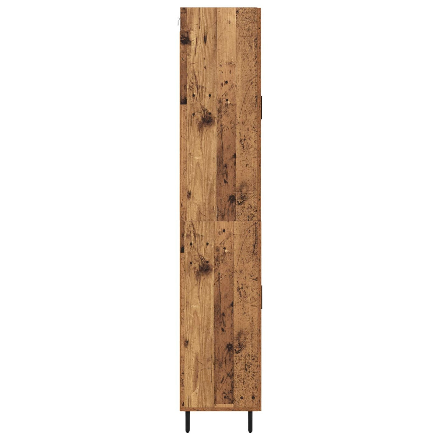Highboard 2 stk. Gammelt træ 69,5 x 34 x 180 cm Konstrueret træ