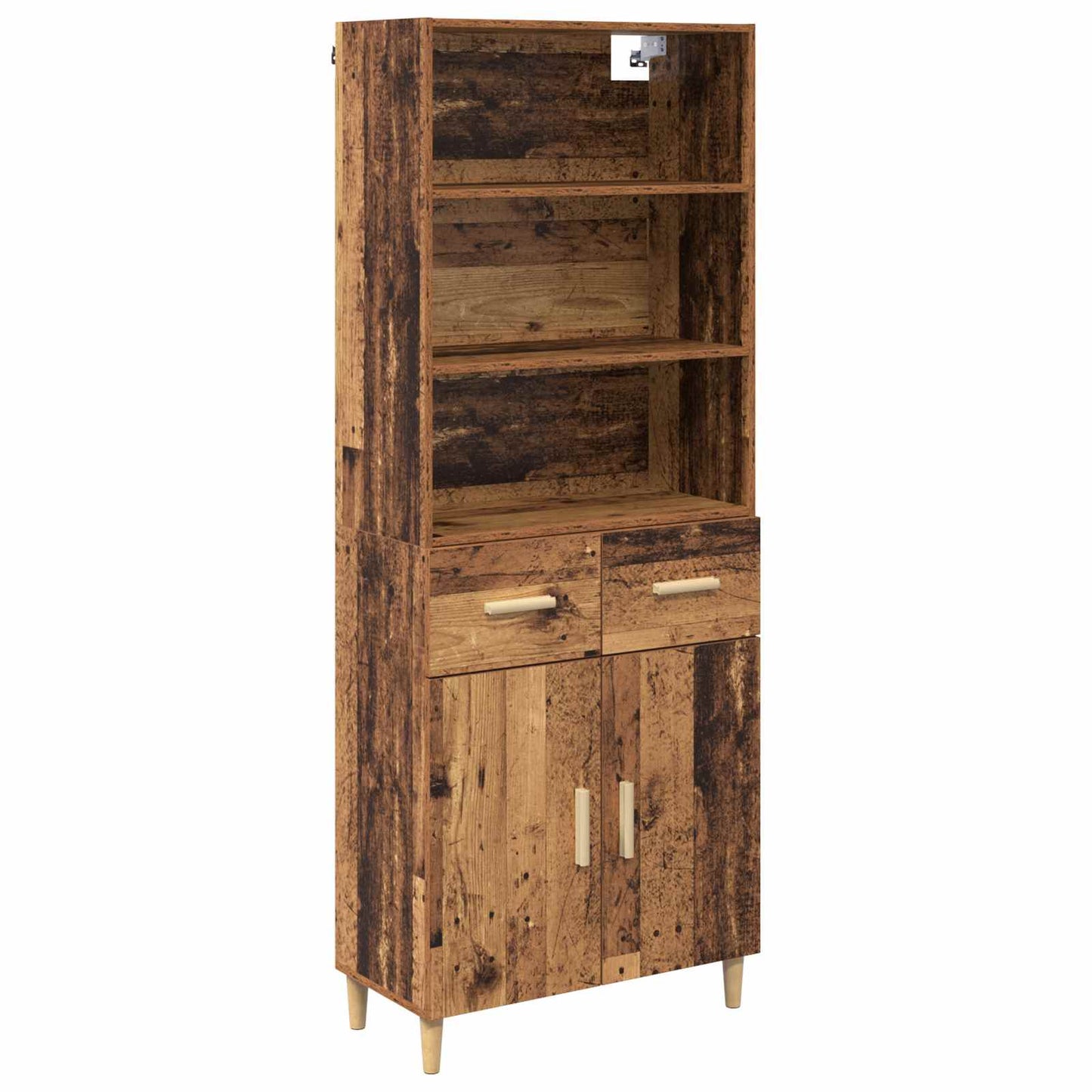Highboard Gammelt træ 69,5 x 32,5 x 180 cm Konstrueret træ