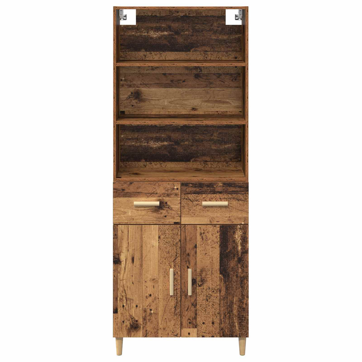 Highboard Gammelt træ 69,5 x 32,5 x 180 cm Konstrueret træ
