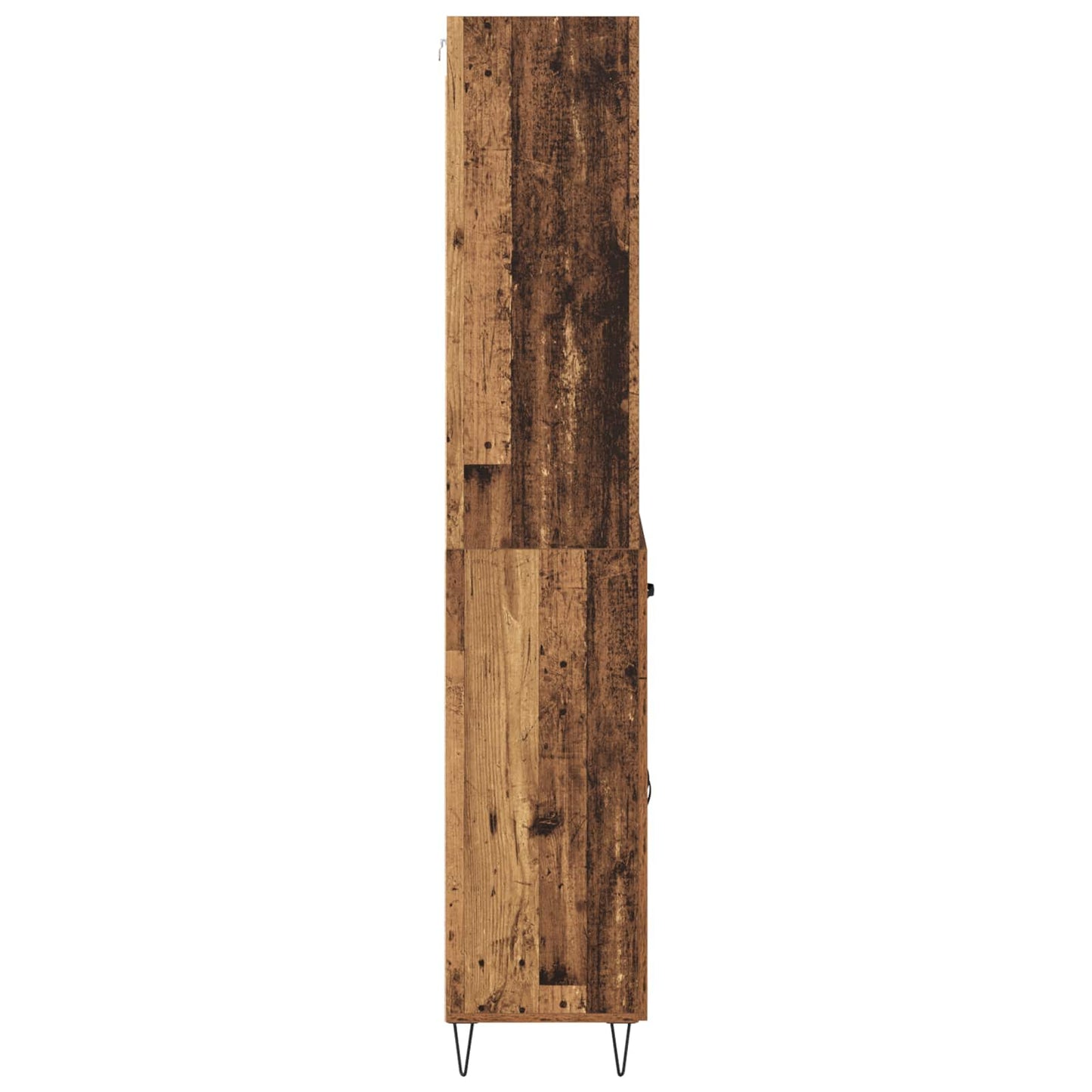 Highboard 2 stk. Gammelt træ 69,5 x 34 x 180 cm