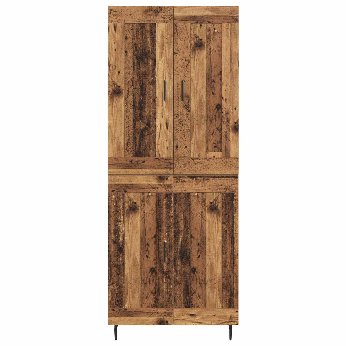 Highboard 2 stk. Gammelt træ 69,5 x 34 x 180 cm Konstrueret træ