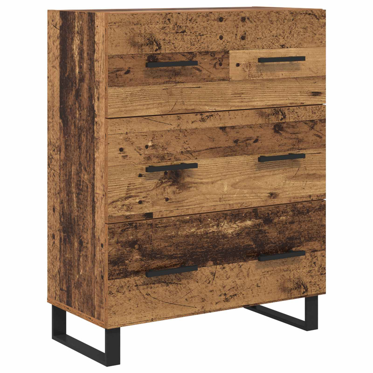Highboard 2 stk. Gammelt træ 69,5 x 34 x 180 cm