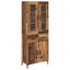 Highboard 2 stk. Gammelt træ 69,5 x 34 x 180 cm Konstrueret træ
