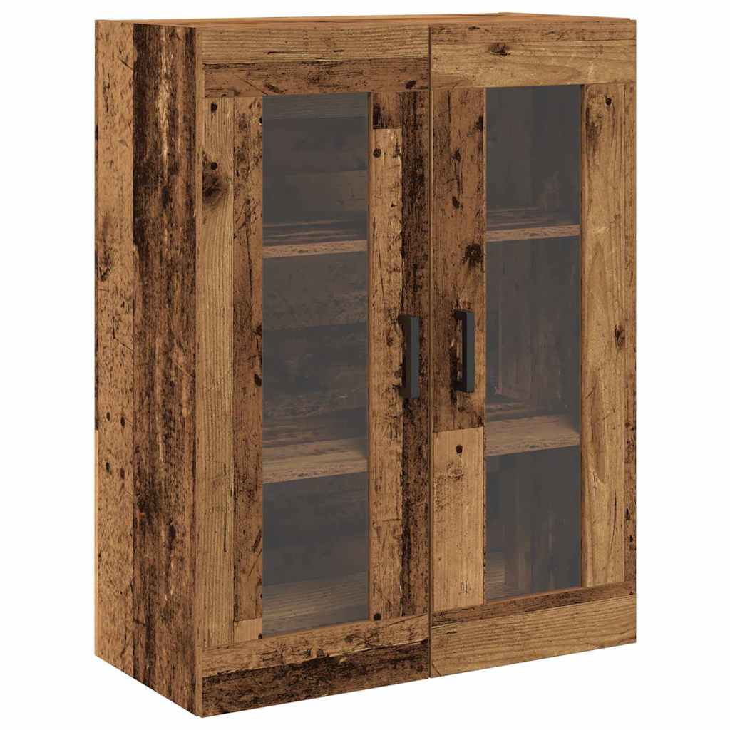 Highboard 2 stk. Gammelt træ 69,5 x 34 x 180 cm Konstrueret træ