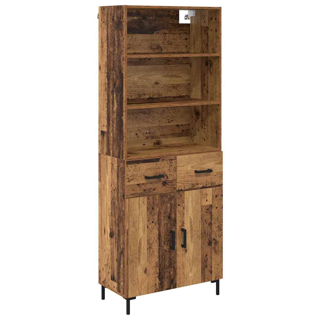 Highboard Gammelt træ 69,5 x 34 x 180 cm Konstrueret træ