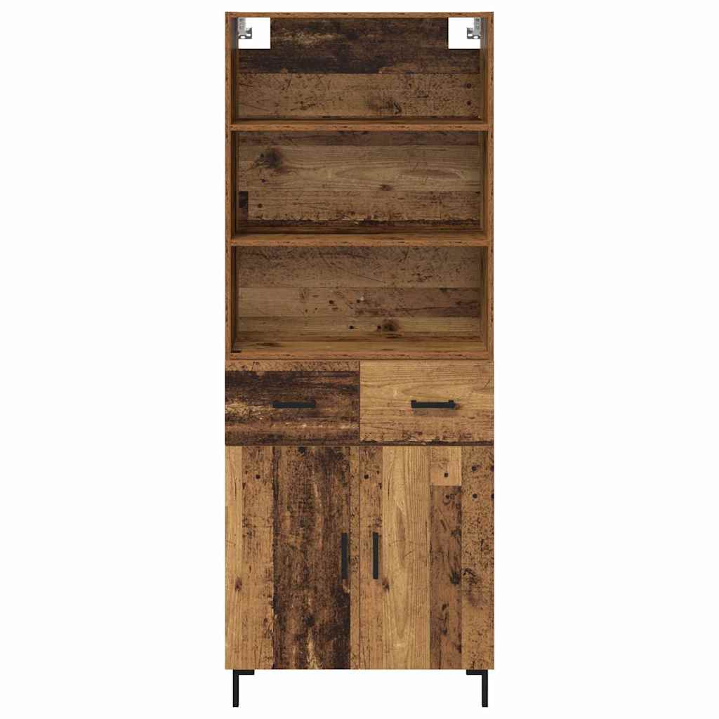 Highboard Gammelt træ 69,5 x 34 x 180 cm Konstrueret træ