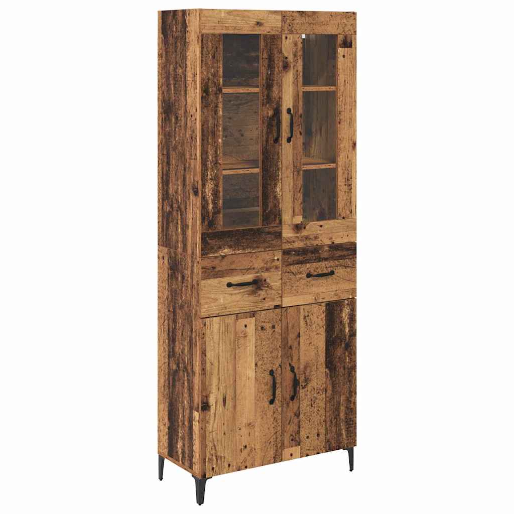 Highboard Gammelt træ 69,5 x 34 x 180 cm Konstrueret træ