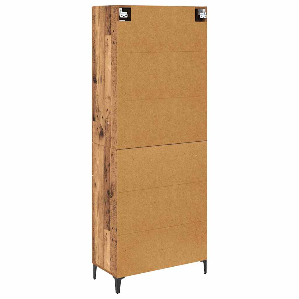 Highboard Gammelt træ 69,5 x 34 x 180 cm Konstrueret træ