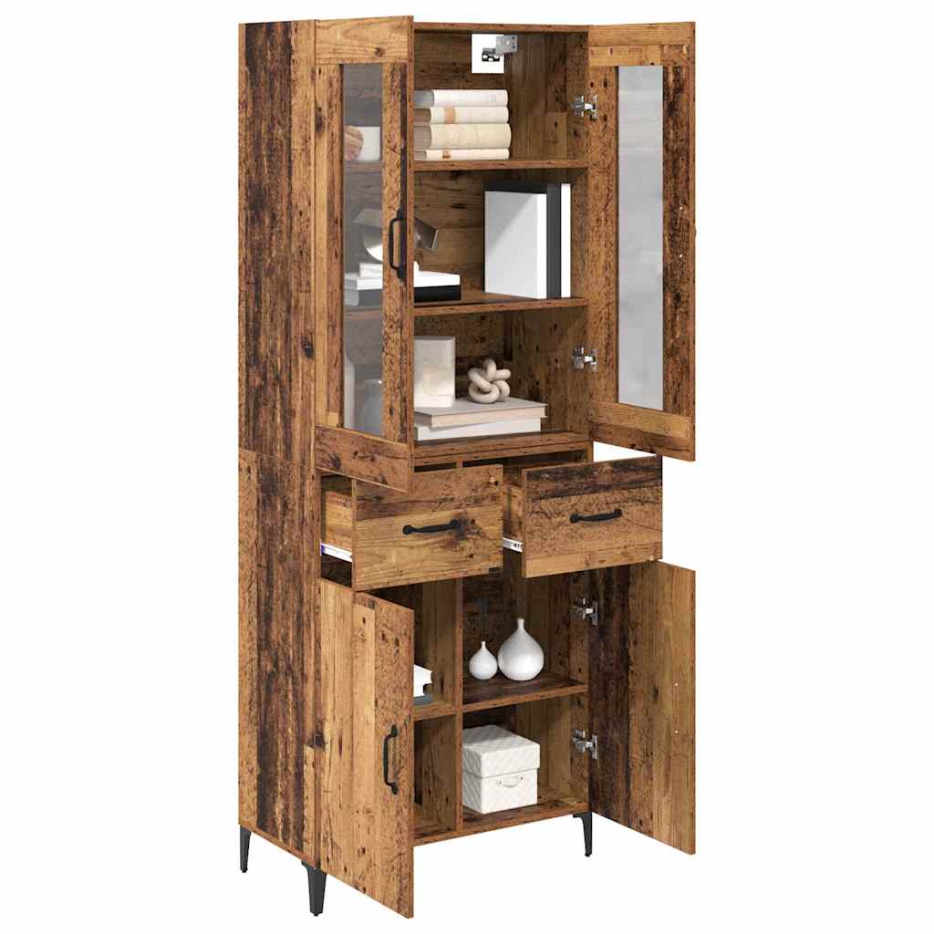 Highboard Gammelt træ 69,5 x 34 x 180 cm Konstrueret træ