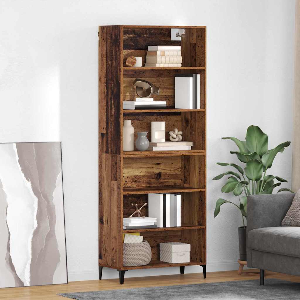 Highboard Gammelt træ 69,5 x 34 x 180 cm Konstrueret træ