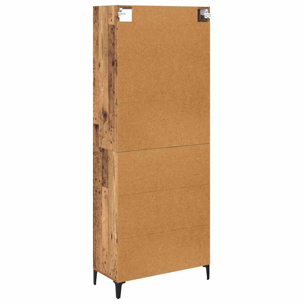 Highboard Gammelt træ 69,5 x 34 x 180 cm Konstrueret træ