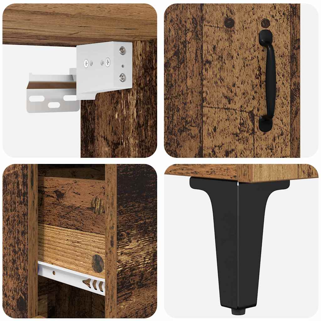 Highboard Gammelt træ 69,5 x 34 x 180 cm Konstrueret træ