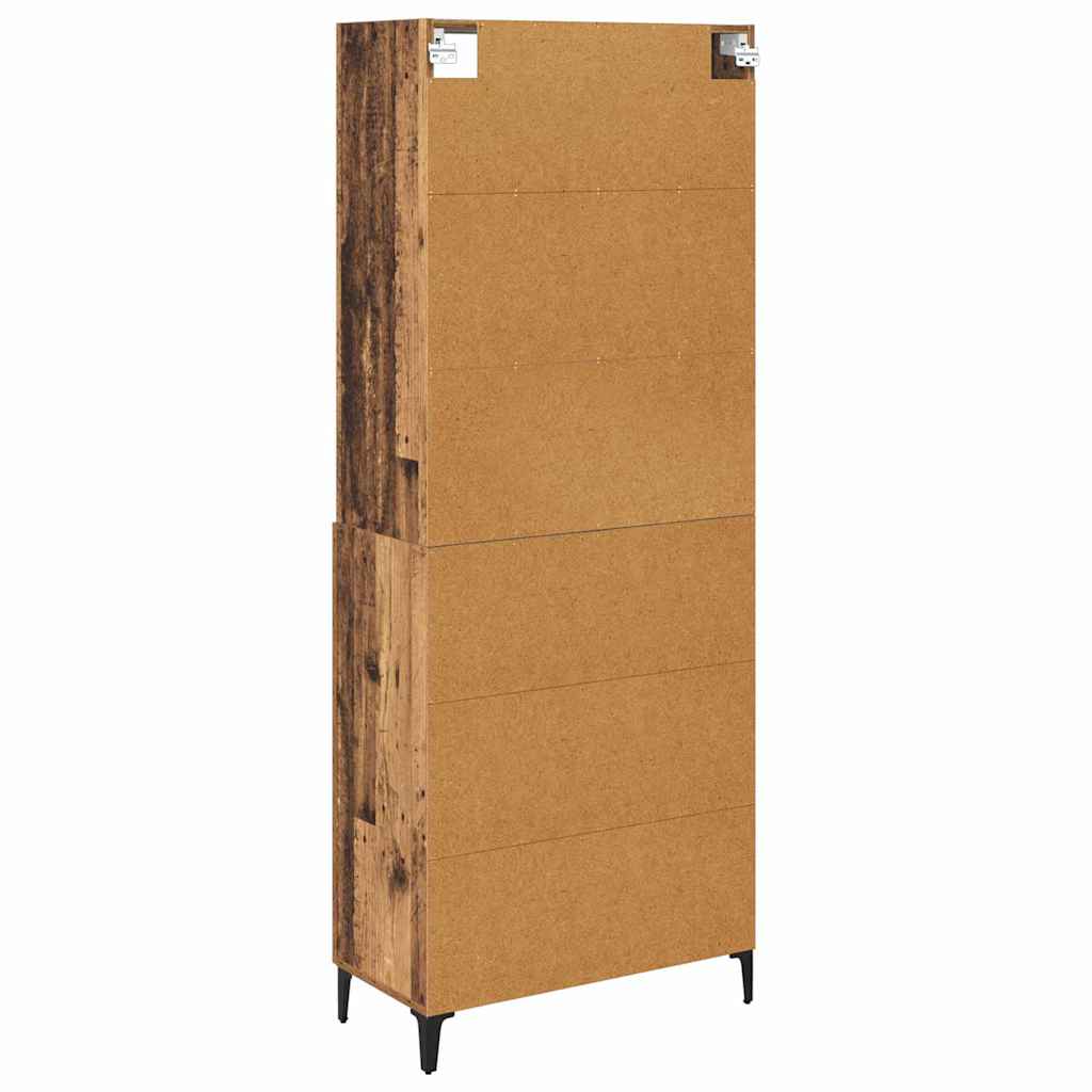 Highboard Gammelt træ 69,5 x 34 x 180 cm Konstrueret træ