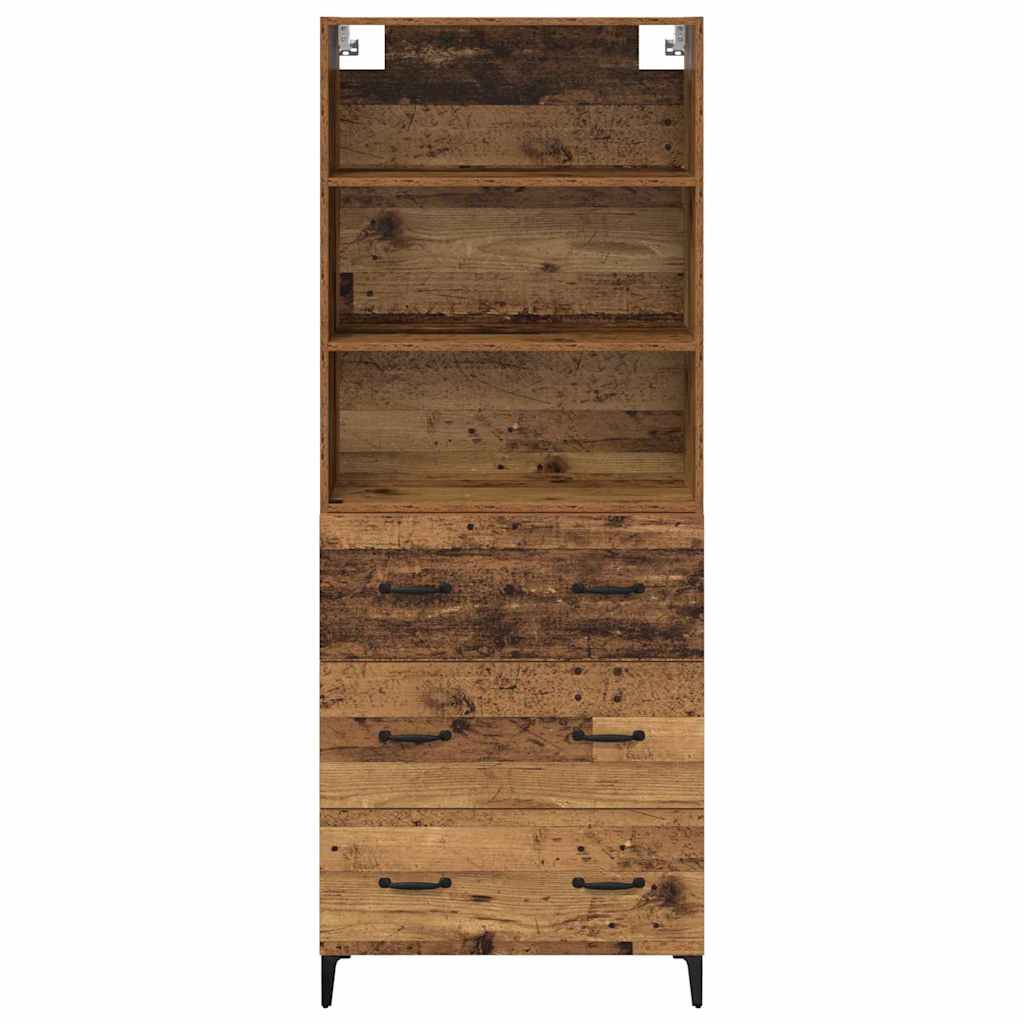 Highboard Gammelt træ 69,5 x 34 x 180 cm Konstrueret træ