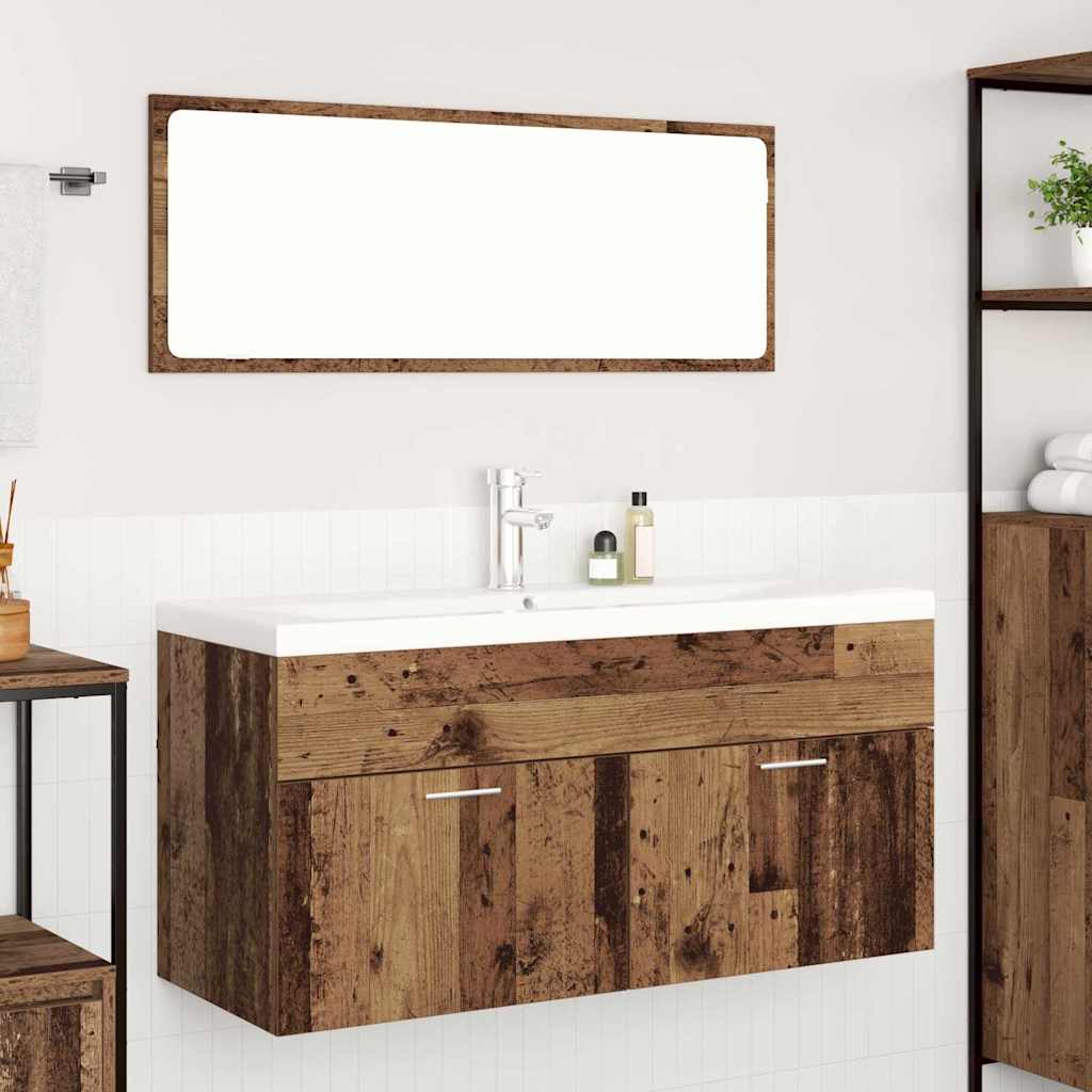 Badeværelsesskab Gammelt træ 100 x 38,5 x 46 cm Konstrueret træ