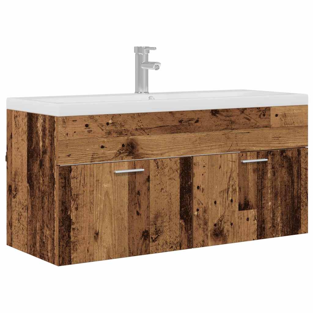 Badeværelsesskab Gammelt træ 100 x 38,5 x 46 cm Konstrueret træ