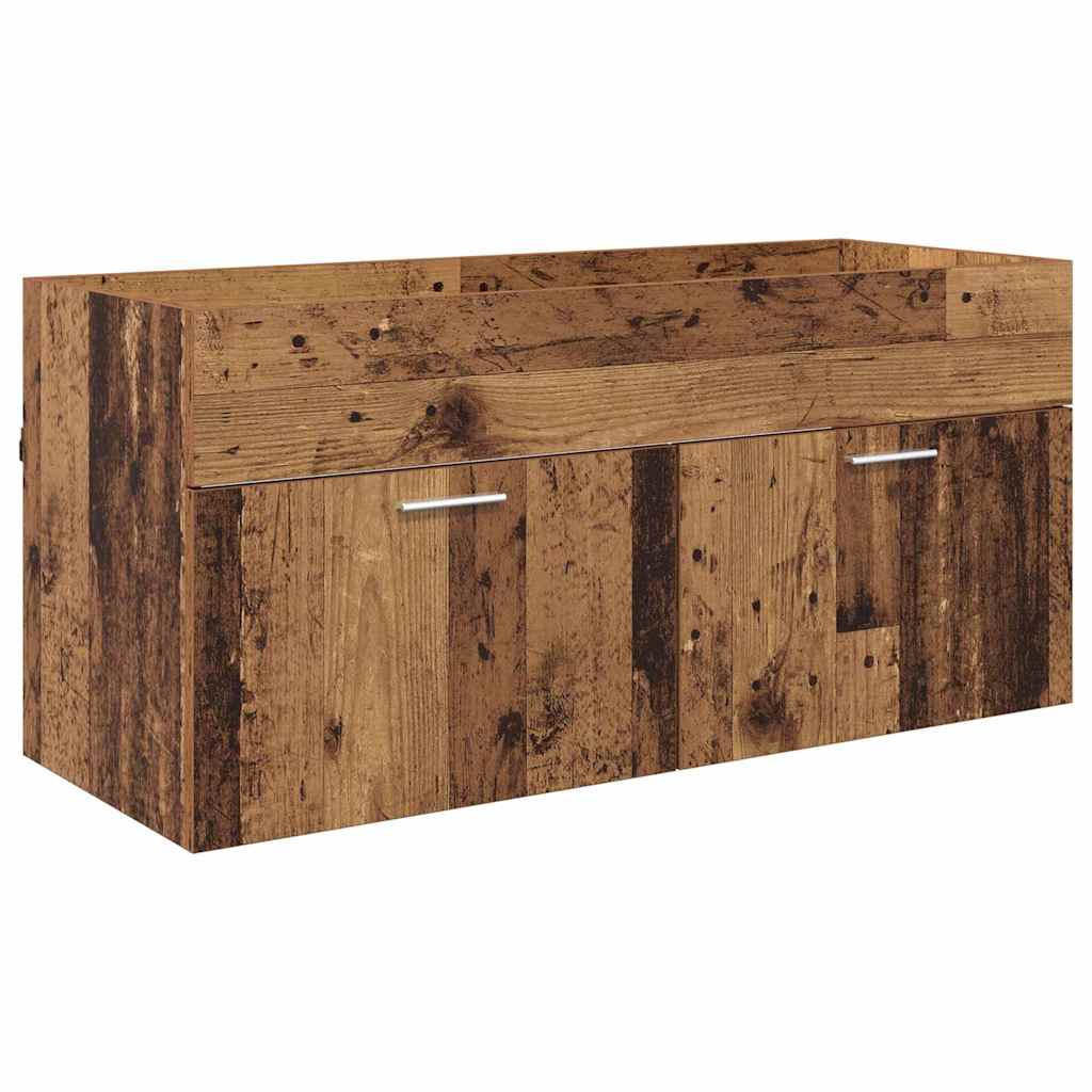 Badeværelsesskab Gammelt træ 100 x 38,5 x 46 cm Konstrueret træ