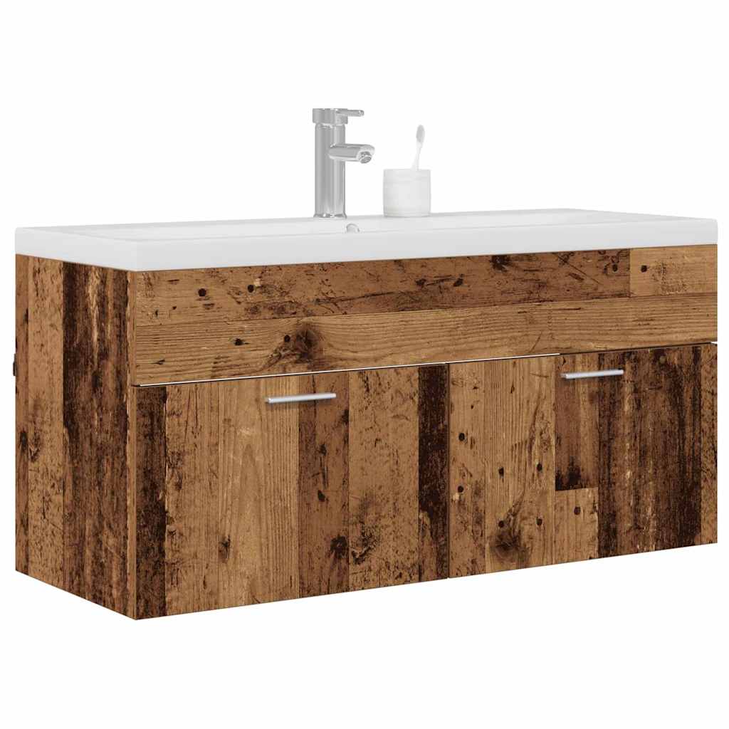 Badeværelsesskab Gammelt træ 100 x 38,5 x 46 cm Konstrueret træ