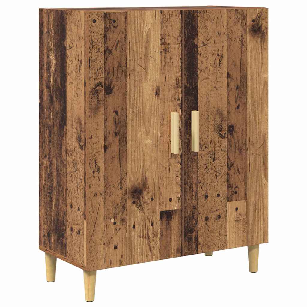 Highboard Gammelt træ 69,5 x 34 x 180 cm Ingeniørtræ og glas