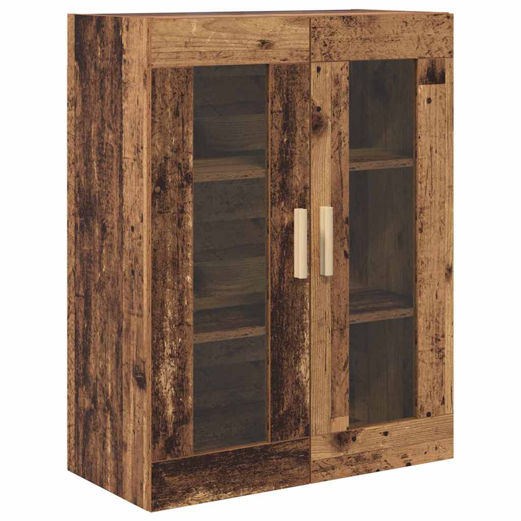 Highboard Gammelt træ 69,5 x 34 x 180 cm Ingeniørtræ og glas
