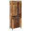Highboard 2 stk. Gammelt træ 69,5 x 34 x 180 cm Konstrueret træ