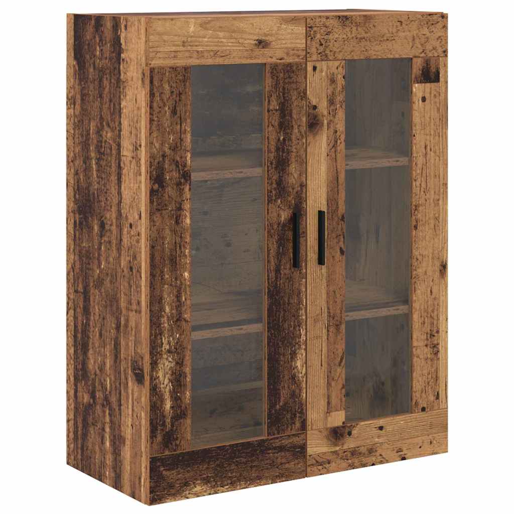 Highboard 2 stk. Gammelt træ 69,5 x 34 x 180 cm Konstrueret træ