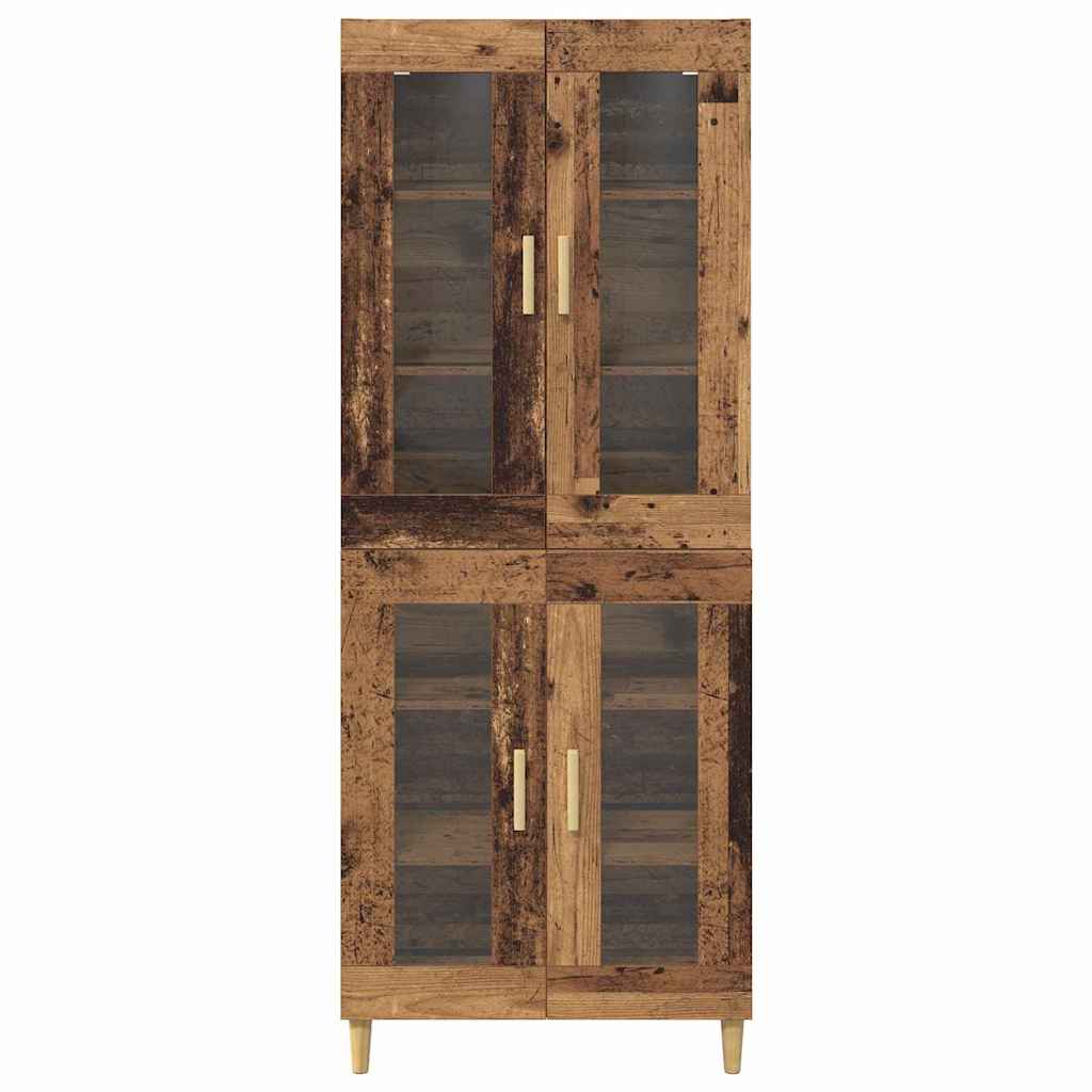 Highboard Gammelt træ 69,5 x 34 x 180 cm Konstrueret træ
