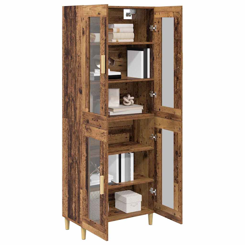 Highboard Gammelt træ 69,5 x 34 x 180 cm Konstrueret træ