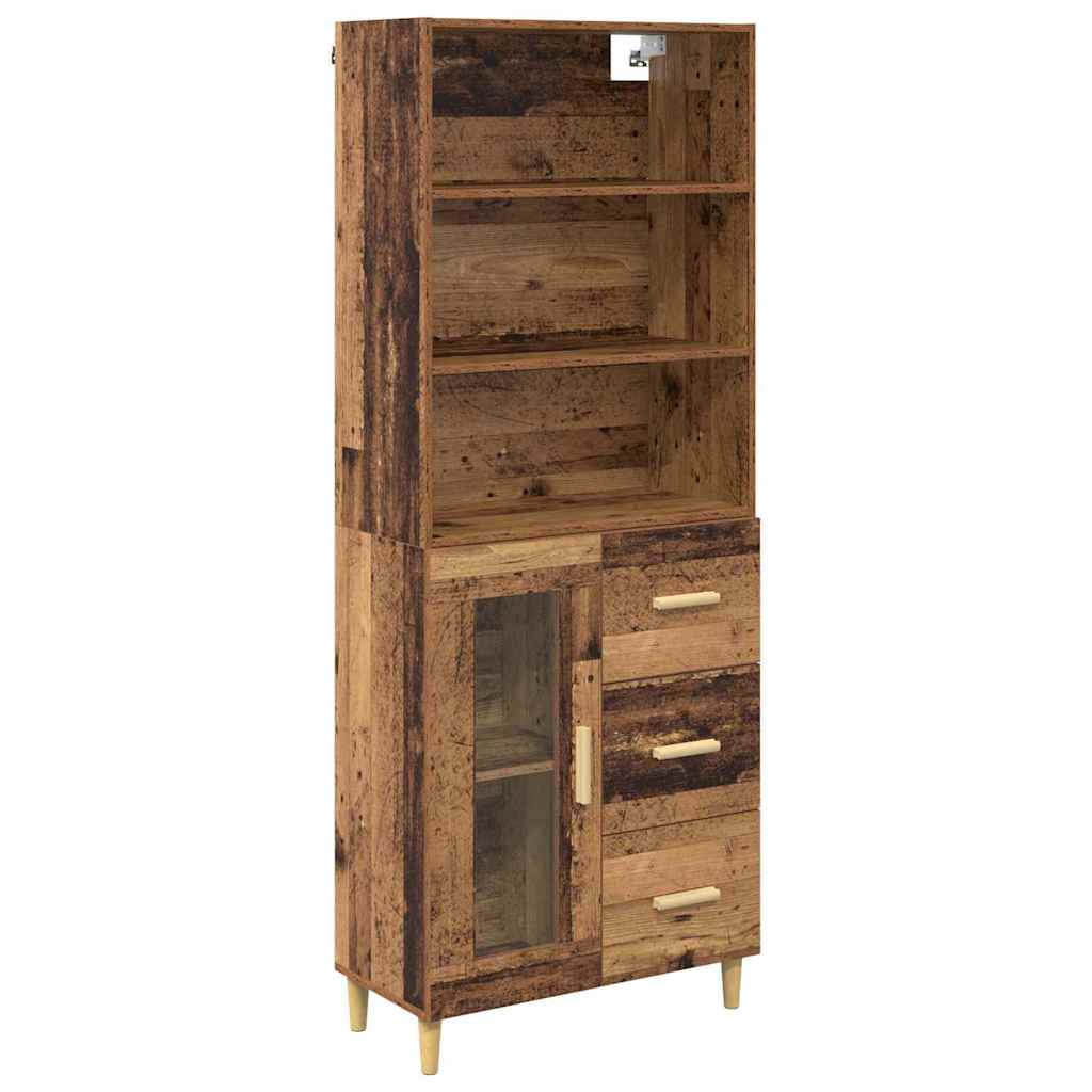 Highboard Gammelt træ 69,5 x 34 x 180 cm Konstrueret træ
