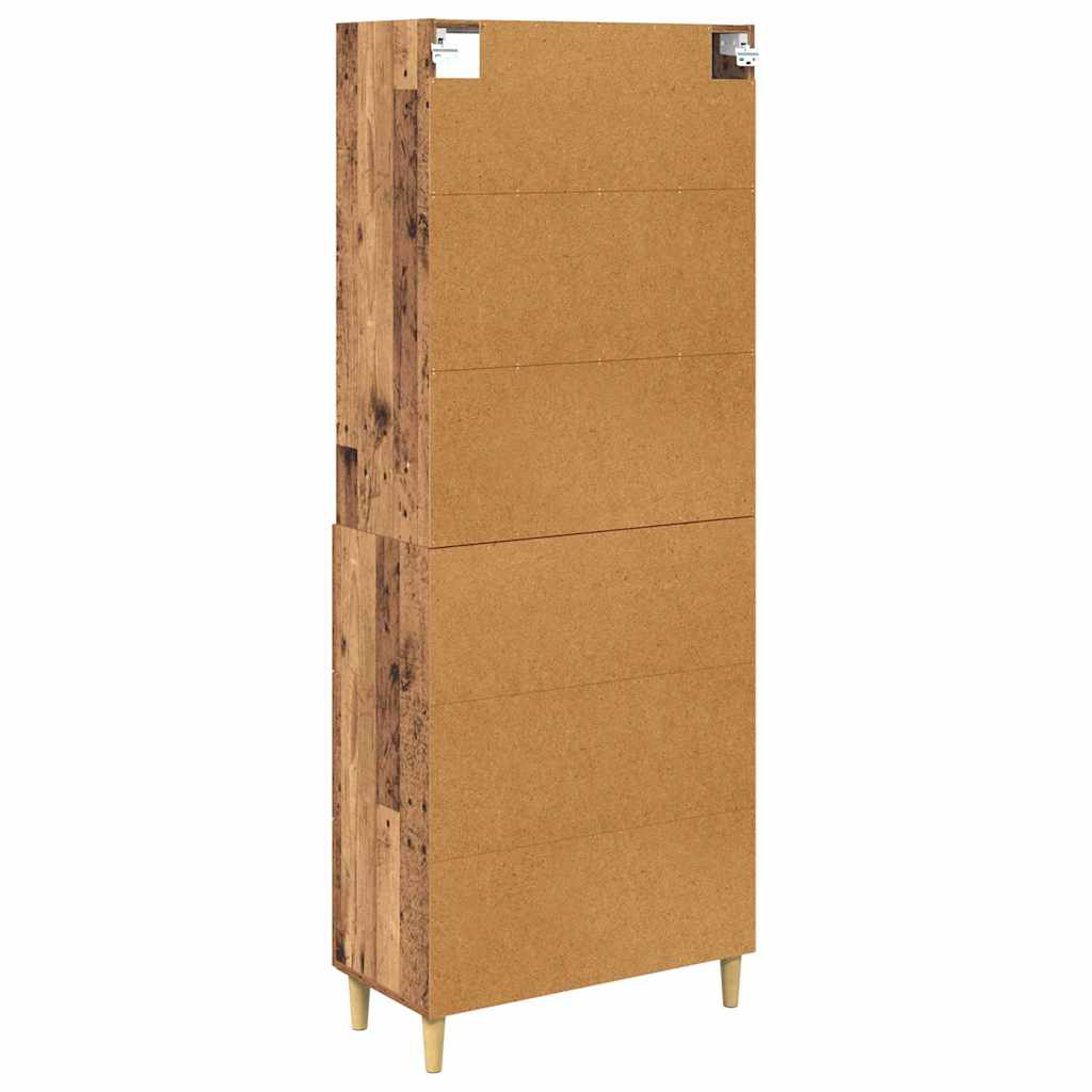 Highboard Gammelt træ 69,5 x 34 x 180 cm Konstrueret træ