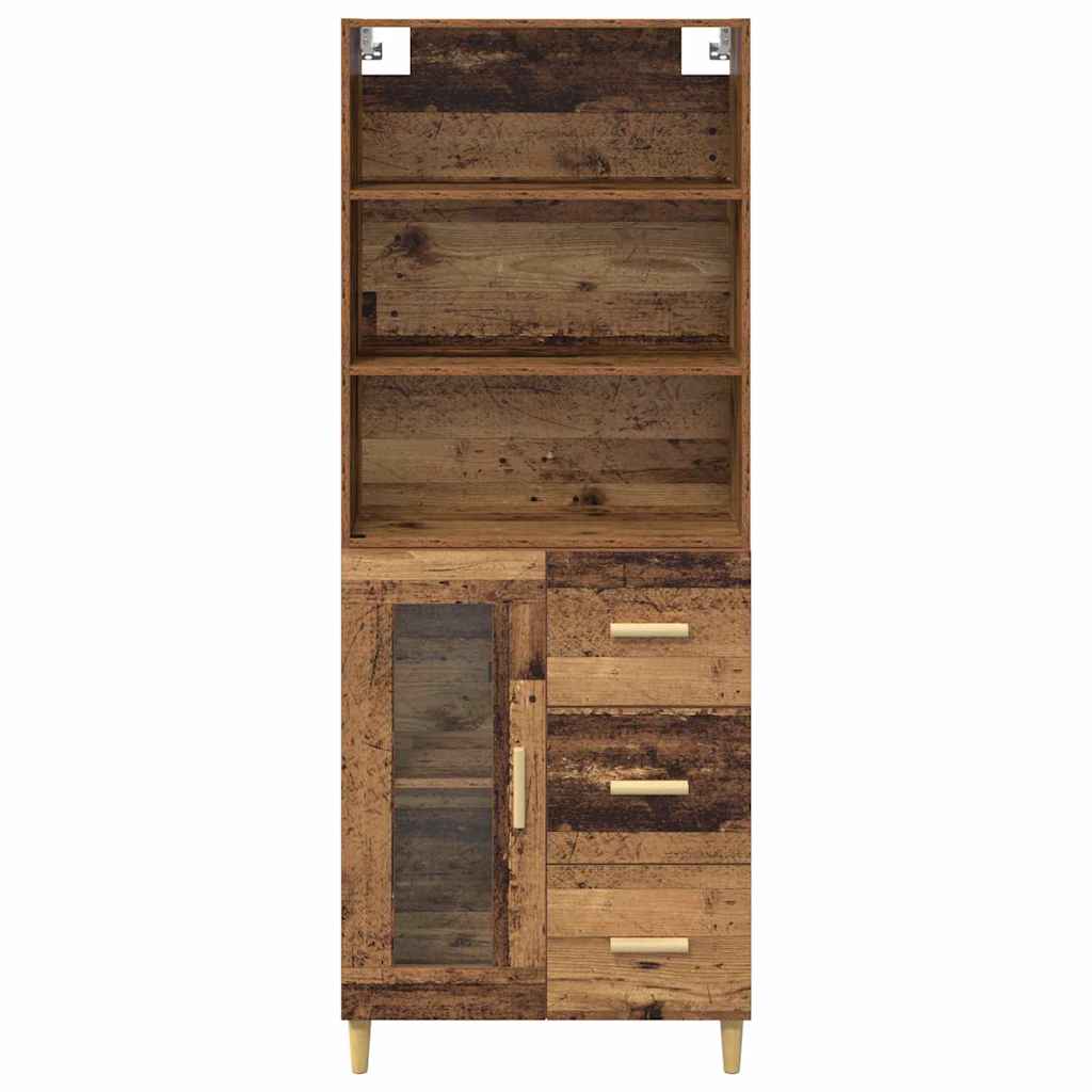 Highboard Gammelt træ 69,5 x 34 x 180 cm Konstrueret træ