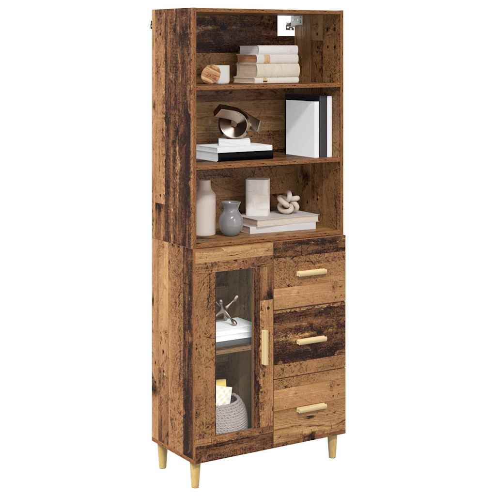 Highboard Gammelt træ 69,5 x 34 x 180 cm Konstrueret træ