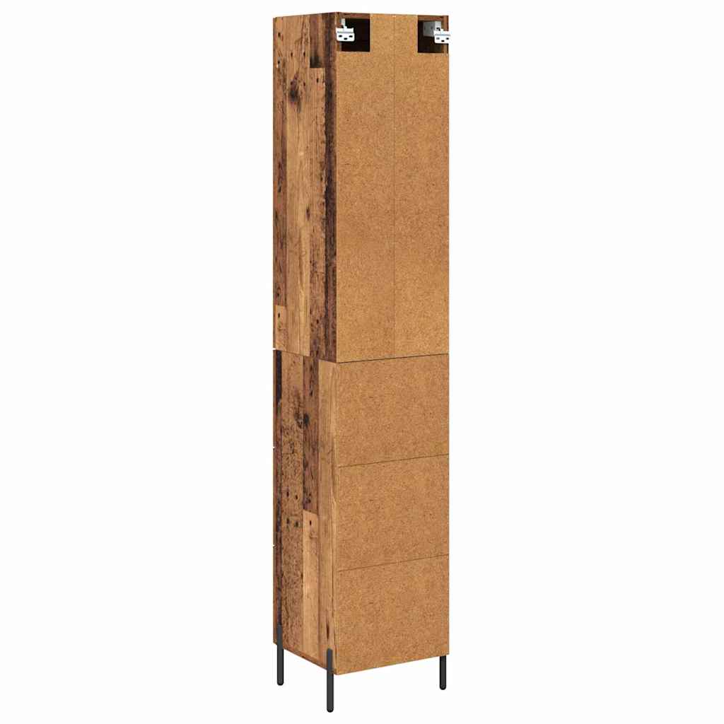 Highboard Gammelt træ 34,5 x 34 x 180 cm Konstrueret træ