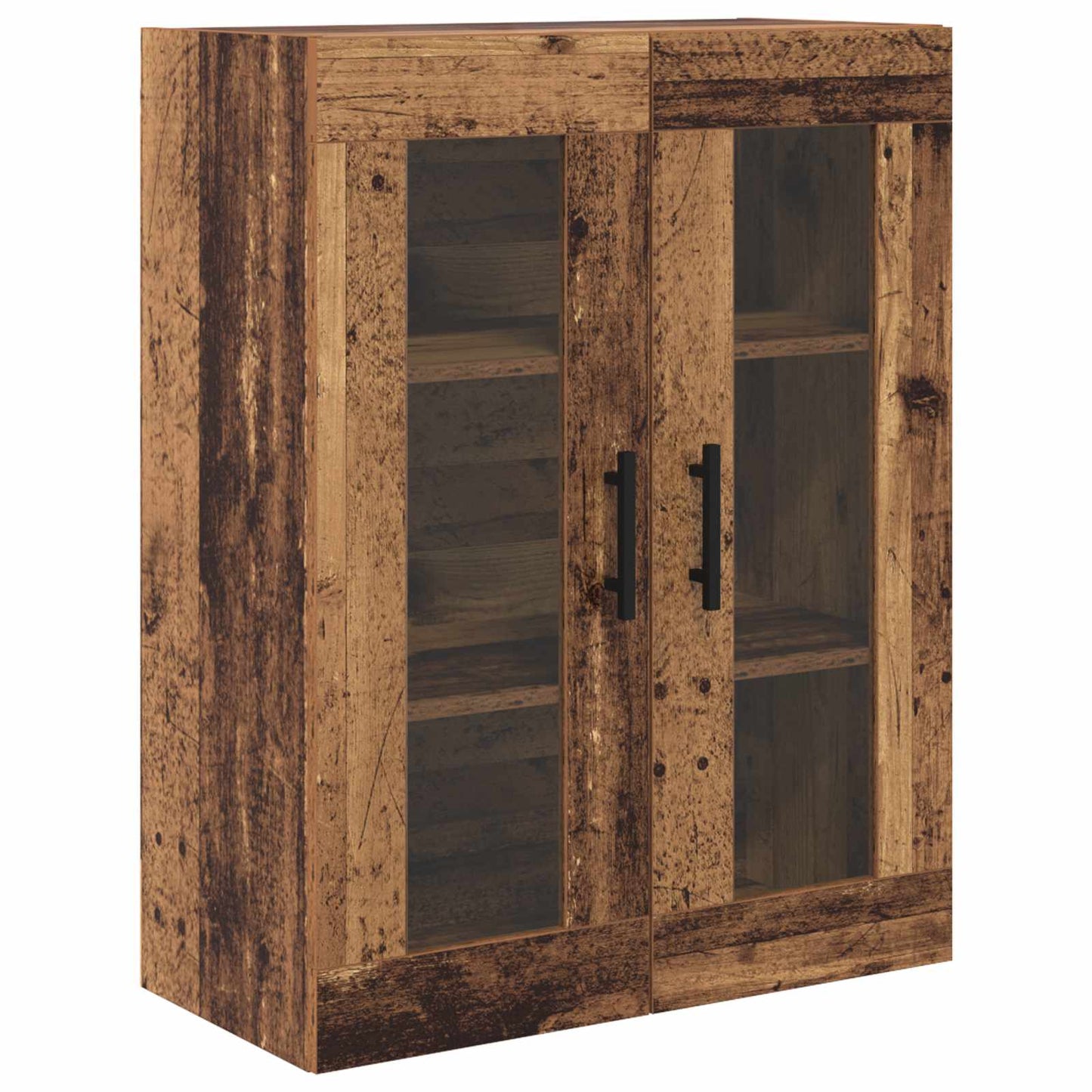 Highboard 2 stk. Gammelt træ 69,5 x 34 x 180 cm Konstrueret træ
